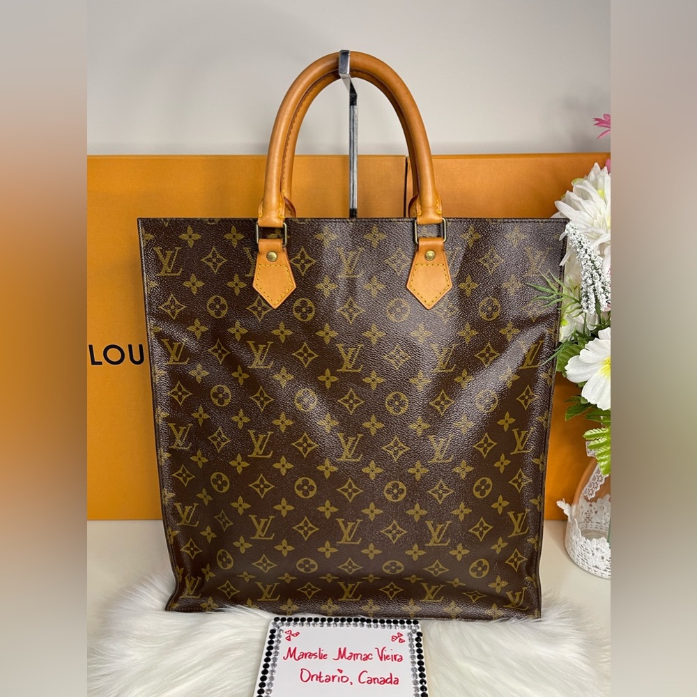 🌸MONOGRAM SAC PLAT HAND TOTE BAG